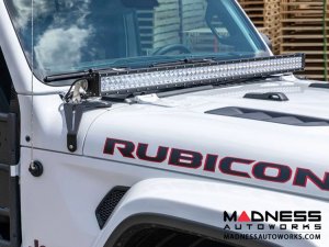 Jeep Gladiator Windshield Lightbar w/ Brackets - Carbide Black Powder Coat - 50"